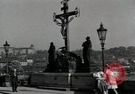 Image of The Charles (Karlsbrucke) Bridge Prague Czechoslovakia, 1945, second 35 stock footage video 65675046375