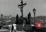 Image of The Charles (Karlsbrucke) Bridge Prague Czechoslovakia, 1945, second 38 stock footage video 65675046375