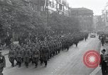 Image of Czech soldiers march Prague Czechoslovakia, 1945, second 6 stock footage video 65675046381