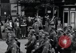 Image of Czech soldiers march Prague Czechoslovakia, 1945, second 16 stock footage video 65675046381