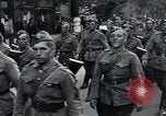 Image of Czech soldiers march Prague Czechoslovakia, 1945, second 26 stock footage video 65675046381
