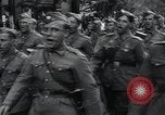 Image of Czech soldiers march Prague Czechoslovakia, 1945, second 29 stock footage video 65675046381