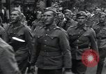 Image of Czech soldiers march Prague Czechoslovakia, 1945, second 32 stock footage video 65675046381