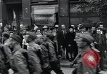 Image of Czech soldiers march Prague Czechoslovakia, 1945, second 53 stock footage video 65675046381