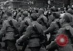 Image of Czech soldiers march Prague Czechoslovakia, 1945, second 61 stock footage video 65675046381