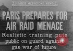 Image of training against air raid Paris France, 1935, second 10 stock footage video 65675046407