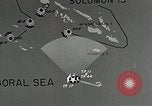 Image film de formation à propos de la bataille de la mer de corail Océan Pacifique, 1950, de la seconde 45 séquences d'archives historiques vidéo 65675046477