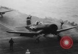 Image of navy carrier plane South China Sea, 1945, second 59 stock footage video 65675046518