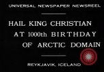 Standbild König Christian Reykjavik Island, 1930, aus Sekunde 3 historischem Filmmaterial Videoclip 65675046568