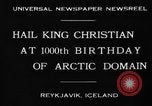 Standbild König Christian Reykjavik Island, 1930, aus Sekunde 4 historischem Filmmaterial Videoclip 65675046568