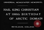 Standbild König Christian Reykjavik Island, 1930, aus Sekunde 9 historischem Filmmaterial Videoclip 65675046568