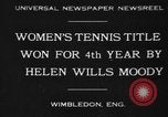Standbild Wimbledon Championship Vereinigtes Königreich, 1930, aus Sekunde 1 historischem Filmmaterial Videoclip 65675046569