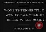Standbild Wimbledon Championship Vereinigtes Königreich, 1930, aus Sekunde 8 historischem Filmmaterial Videoclip 65675046569