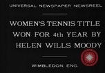 Standbild Wimbledon Championship Vereinigtes Königreich, 1930, aus Sekunde 9 historischem Filmmaterial Videoclip 65675046569
