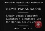 Standbild Harlem Schönheit Krone New York United States USA, 1930, aus Sekunde 6 historischem Filmmaterial Videoclip 65675046570