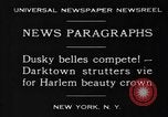 Standbild Harlem Schönheit Krone New York United States USA, 1930, aus Sekunde 7 historischem Filmmaterial Videoclip 65675046570