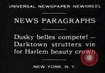 Standbild Harlem Schönheit Krone New York United States USA, 1930, aus Sekunde 8 historischem Filmmaterial Videoclip 65675046570