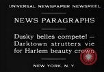 Standbild Harlem Schönheit Krone New York United States USA, 1930, aus Sekunde 9 historischem Filmmaterial Videoclip 65675046570