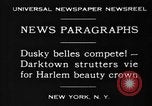 Standbild Harlem Schönheit Krone New York United States USA, 1930, aus Sekunde 10 historischem Filmmaterial Videoclip 65675046570