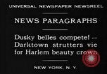 Standbild Harlem Schönheit Krone New York United States USA, 1930, aus Sekunde 11 historischem Filmmaterial Videoclip 65675046570