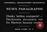 Standbild Harlem Schönheit Krone New York United States USA, 1930, aus Sekunde 13 historischem Filmmaterial Videoclip 65675046570
