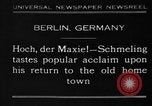 Image Max Schmeling Berlin Allemagne, 1930, de la seconde 1 séquences d'archives historiques vidéo 65675046572