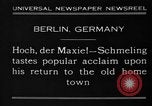 Image Max Schmeling Berlin Allemagne, 1930, de la seconde 5 séquences d'archives historiques vidéo 65675046572