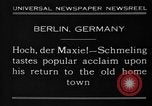 Image Max Schmeling Berlin Allemagne, 1930, de la seconde 7 séquences d'archives historiques vidéo 65675046572