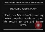 Image Max Schmeling Berlin Allemagne, 1930, de la seconde 9 séquences d'archives historiques vidéo 65675046572