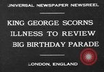 Image Cérémonie d'anniversaire avec vue sur le roi George V London England Royaume-Uni, 1930, de la seconde 1 séquences d'archives historiques vidéo 65675046576