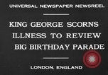 Image Cérémonie d'anniversaire avec vue sur le roi George V London England Royaume-Uni, 1930, de la seconde 6 séquences d'archives historiques vidéo 65675046576