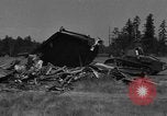 Image of tank damages old building Fort Lewis Washington USA, 1930, second 42 stock footage video 65675046578