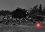 Image of tank damages old building Fort Lewis Washington USA, 1930, second 43 stock footage video 65675046578