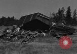 Image of tank damages old building Fort Lewis Washington USA, 1930, second 44 stock footage video 65675046578