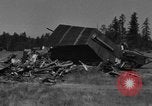 Image of tank damages old building Fort Lewis Washington USA, 1930, second 45 stock footage video 65675046578