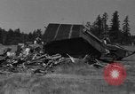 Image of tank damages old building Fort Lewis Washington USA, 1930, second 46 stock footage video 65675046578