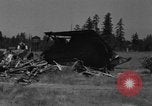 Image of tank damages old building Fort Lewis Washington USA, 1930, second 48 stock footage video 65675046578