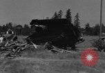 Image of tank damages old building Fort Lewis Washington USA, 1930, second 49 stock footage video 65675046578