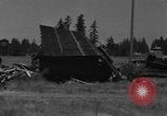 Image of tank damages old building Fort Lewis Washington USA, 1930, second 51 stock footage video 65675046578
