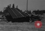 Image of tank damages old building Fort Lewis Washington USA, 1930, second 54 stock footage video 65675046578