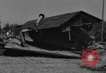 Image of tank damages old building Fort Lewis Washington USA, 1930, second 57 stock footage video 65675046578
