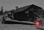 Image of tank damages old building Fort Lewis Washington USA, 1930, second 58 stock footage video 65675046578