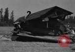 Image of tank damages old building Fort Lewis Washington USA, 1930, second 60 stock footage video 65675046578