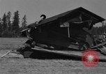 Image of tank damages old building Fort Lewis Washington USA, 1930, second 61 stock footage video 65675046578