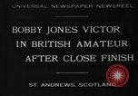 Image of Bobby Jones Saint Andrews Scotland, 1930, second 1 stock footage video 65675046579