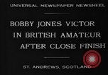 Image of Bobby Jones Saint Andrews Scotland, 1930, second 4 stock footage video 65675046579