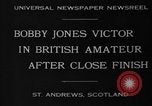 Image of Bobby Jones Saint Andrews Scotland, 1930, second 5 stock footage video 65675046579
