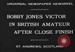 Image of Bobby Jones Saint Andrews Scotland, 1930, second 6 stock footage video 65675046579