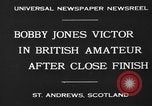 Image of Bobby Jones Saint Andrews Scotland, 1930, second 9 stock footage video 65675046579