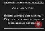 Image of kissing baned Oakland California USA, 1930, second 7 stock footage video 65675046583